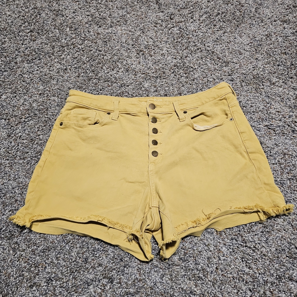 Universal Thread Mustard High Waist Women Shorts